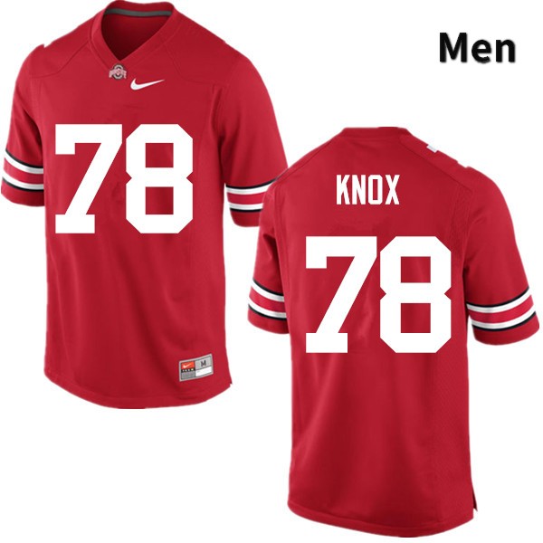 Ohio State Buckeyes Demetrius Knox Men's #78 Red Game Stitched College Football Jersey